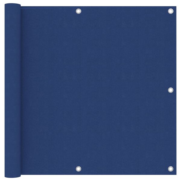 vidaXL Balkon-Sichtschutz Blau 90x400 cm Oxford-Gewebe