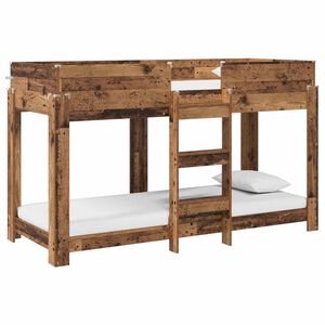 vidaXL Etagenbett f&uuml;r Kinder Altholz 75 x 190 cm Holzwerkstoff