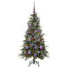 vidaXL K&uuml;nstlicher klappbarer Weihnachtsbaum Gr&uuml;n 120 cm PE und PVC