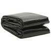 vidaXL Poolabdeckung Schwarz 549x274 cm PE