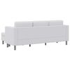 vidaXL Modulsofa 3-Sitzer Kunstleder Weiß