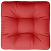 vidaXL Palettenkissen Rot 50x50x12 cm Stoff