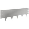 vidaXL Raseneinfassung 10 pcs 100 x 30 cm Stahl Silber