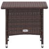 vidaXL 3-tlg. Garten-Lounge-Set mit Auflagen Poly Rattan Braun