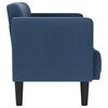 vidaXL Zweisitzer-Sofa Blau 111 cm Stoff
