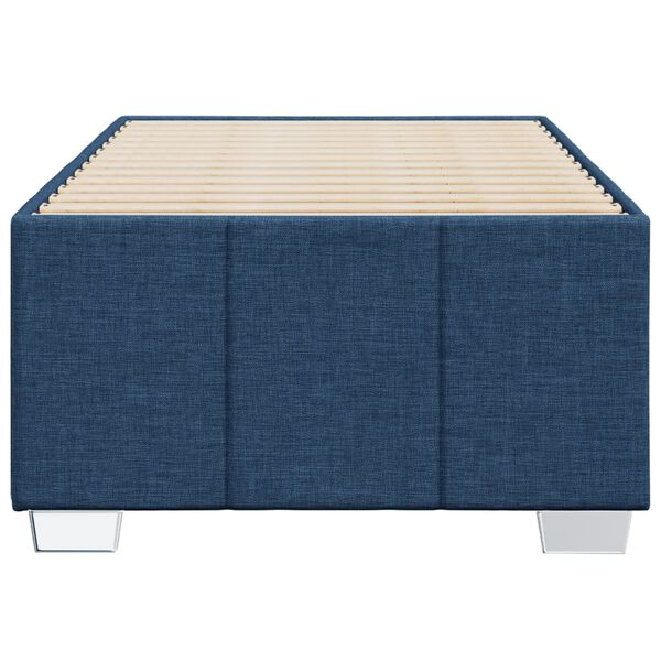 vidaXL Bettgestell ohne Matratze Blau 90x190 cm Stoff