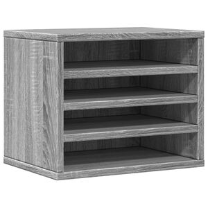 vidaXL Schreibtisch-Organizer Grau Sonoma 36x26x29,5 cm Holzwerkstoff