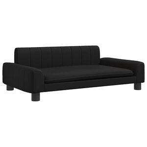 vidaXL Hundebett Schwarz 90x53x30 cm Kunstleder