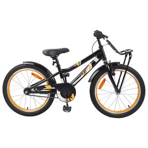 vidaXL Kinderfahrrad 18 Zoll f&uuml;r 5-7 Jahre alt Orange Schwarz