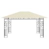 vidaXL Pavillon mit Moskitonetz 4x3x2,73 m Creme 180 g/m²