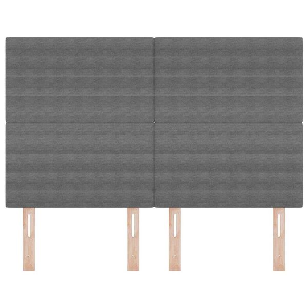 vidaXL Kopfteil Hellgrau 160 cm Cordstoff