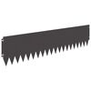 vidaXL Raseneinfassung 20 pcs 103 x 25 cm Stahl Schwarz
