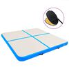 vidaXL Aufblasbare Gymnastikmatte mit Pumpe 200x200x10 cm PVC Blau