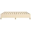 vidaXL Boxspringbettgestell Creme 160x200 cm Stoff