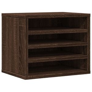 vidaXL Schreibtisch-Organizer Braun Eichen-Optik 36x26x29,5 cm