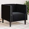 vidaXL Chesterfield-Sessel Schwarz Samt