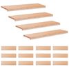 vidaXL Treppenstufen 16 stk. 100 x 30 x 2 cm Natur Massivholz Buche