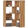 vidaXL Eck-Bücherregal 4 Etagen Artisan-Eiche 85x85x140 Holzwerkstoff