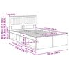 vidaXL Bettrahmen Sonoma-Eiche 135 x 190 cm Massives Kiefernholz