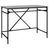 vidaXL Schreibtisch Grau Sonoma 100x50x76 cm Holzwerkstoff und Eisen