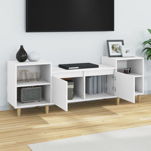 vidaXL TV-Schrank Wei&szlig; 160x35x55 cm Holzwerkstoff