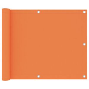 vidaXL Balkon-Sichtschutz Orange 75x300 cm Oxford-Gewebe