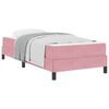 vidaXL Boxspringbett mit Matratze Rosa 80 x 200 cm Stoff
