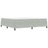 vidaXL Bettrahmen Hellgrau 200 x 200 cm Stoff