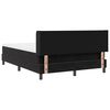 vidaXL Boxspringbett mit Matratze Schwarz 200 x 140 cm Samt