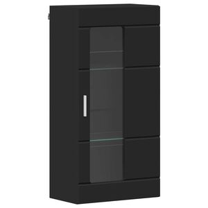 vidaXL Holzschrank Schwarz Holzwerkstoff