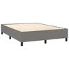 vidaXL Boxspringbettgestell Dunkelgrau 140x190 cm Stoff