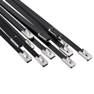 vidaXL Kabelbinder 12 stk. 4,6 x 300 mm Schwarz