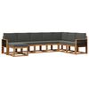 vidaXL Outdoor-Sofagarnitur 8 stk. Natur und Anthrazit