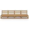 vidaXL Outdoor-Sofa 4-Sitzer Honigbraun Massivholz Kiefer