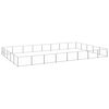 vidaXL Hundezwinger Silbern 40 m&sup2; Stahl