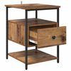 vidaXL Nachttisch 2 pcs Altholz 40 x 42 x 56 cm Holzwerkstoff