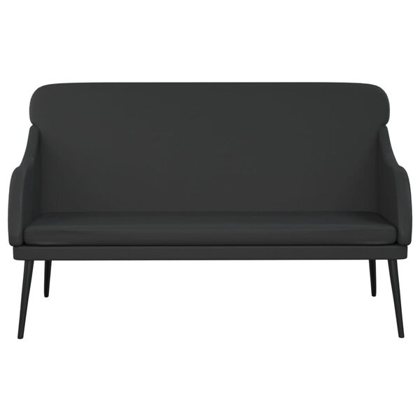 vidaXL Sitzbank Schwarz 110x76x80 cm Kunstleder
