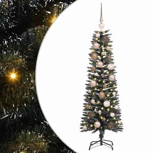 vidaXL K&uuml;nstlicher Weihnachtsbaum mit 150 LEDs mit St&auml;nder Gr&uuml;n 120 cm