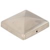 vidaXL Pfostenkappen 6 Stk. Pyramide Edelstahl 101 x 101 mm
