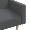 vidaXL Schlafsofa 2-Sitzer Hellgrau Stoff