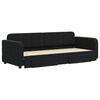 vidaXL Tagesbett Ausziehbar mit Schubladen Schwarz 80x200 cm Samt