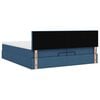 vidaXL Ottoman-Bett mit Matratze Blau 200x200 cm Stoff
