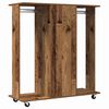 vidaXL Kleiderschrank Mit Rad Altholz 102 x 38 x 110 cm Holzwerkstoff