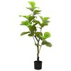 vidaXL Ficusbaum K&uuml;nstlich 30 Bl&auml;tter 125 cm Gr&uuml;n