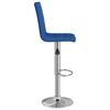 vidaXL Barhocker Blau Stoff