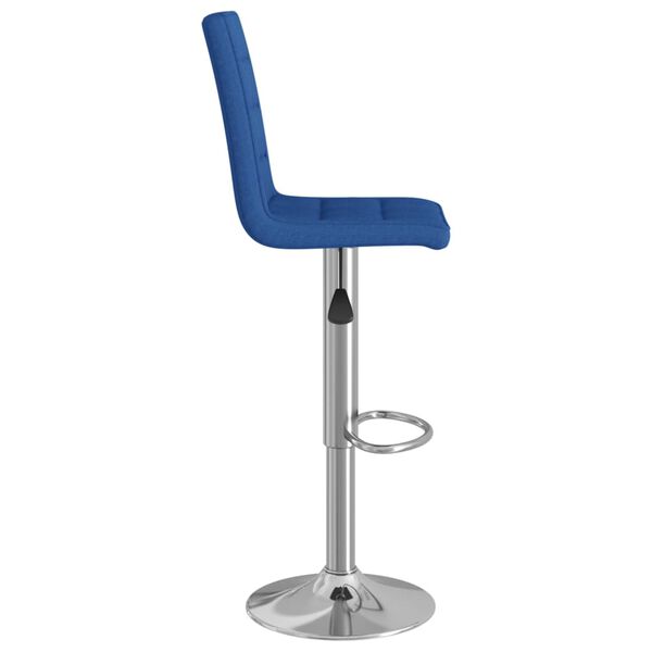 vidaXL Barhocker Blau Stoff