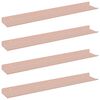 vidaXL Schwebendes Regal Wandhalterung 4 Stk. Rosa 60 x 8,5 x 2,5 cm
