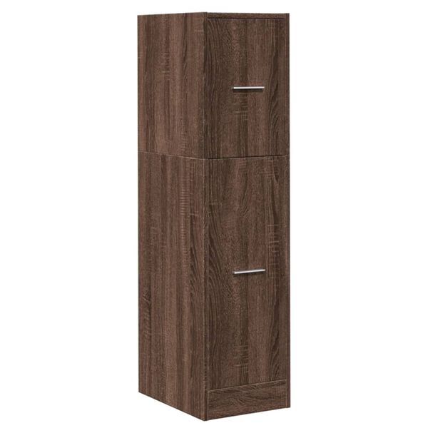 vidaXL Apothekerschrank Braun Eichen-Optik 30x41x118 cm Holzwerkstoff