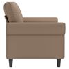 vidaXL 2-Sitzer-Sofa Cappuccino-Braun 140 cm Kunstleder