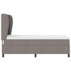 vidaXL Boxspringbett mit Matratze mit Kopfteil Taupe 90 x 190 cm Stoff